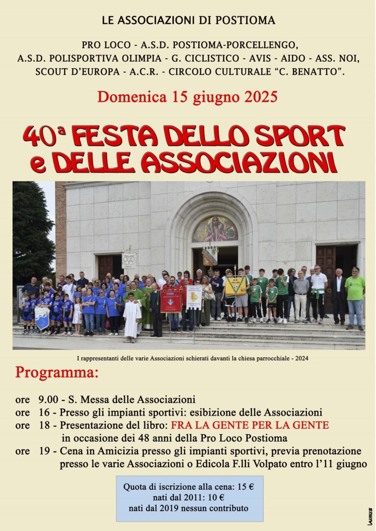 40° festa dello sport